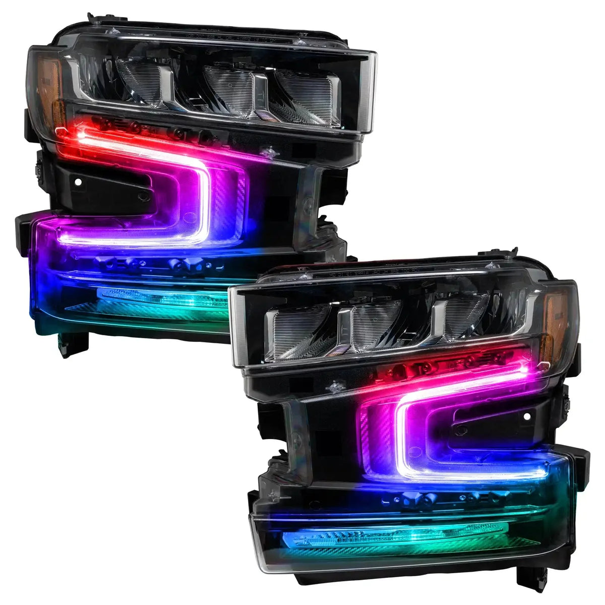 2019-2022 Chevrolet Silverado 1500 ORACLE ColorSHIFT RGB+W Headlight DRL Upgrade Kit