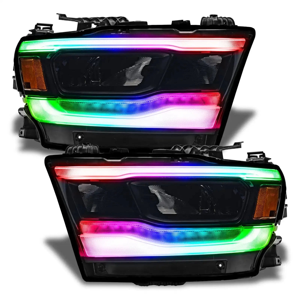 2019-2024 RAM 1500 ORACLE Lighting ColorSHIFT RGB+W DRL Upgrade Kit - Reflector LED Headlights