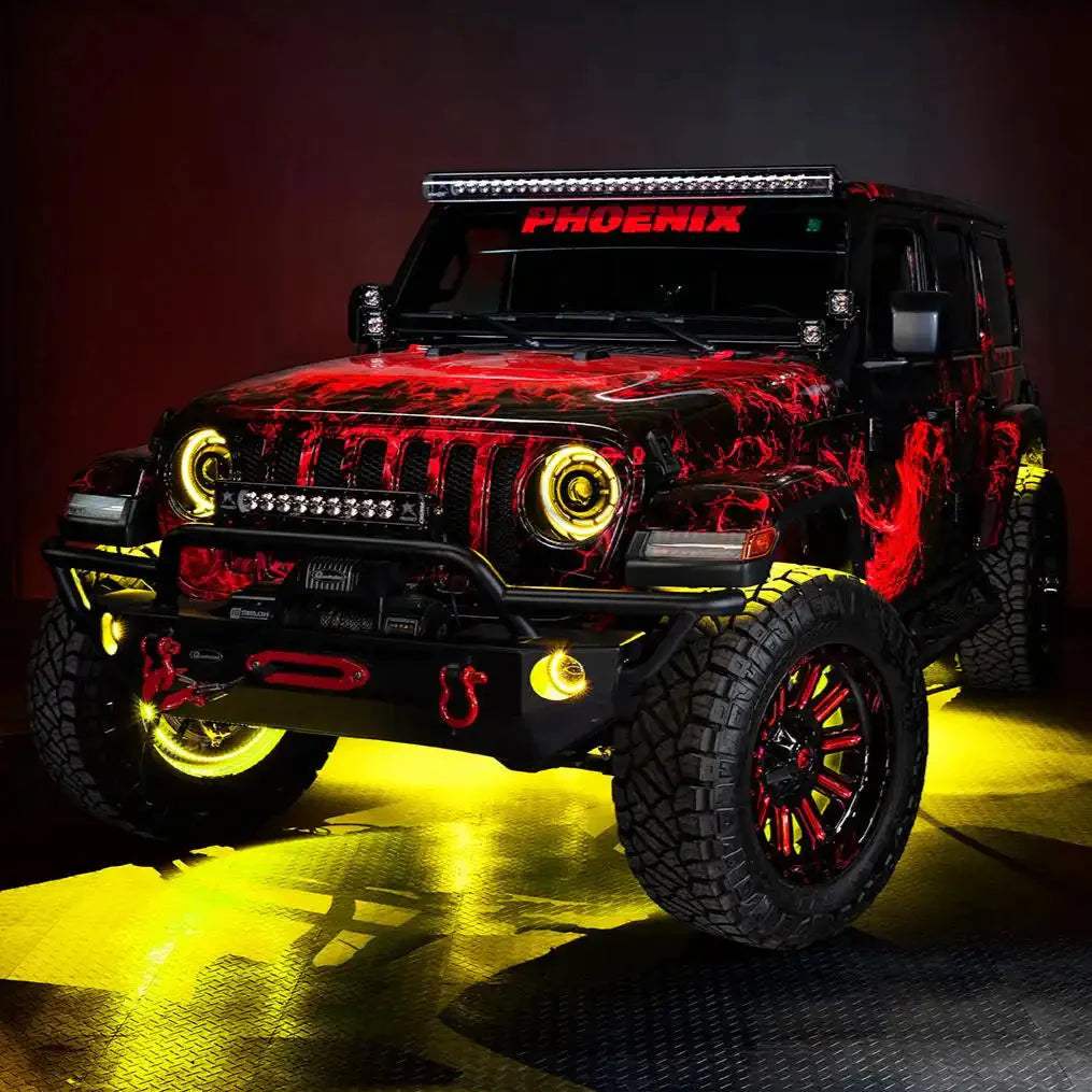 2018-2025 Jeep Wrangler JL & 2020-2025 Gladiator JT ORACLE Lighting Oculus™ ColorSHIFT Bi-LED Projector Headlights