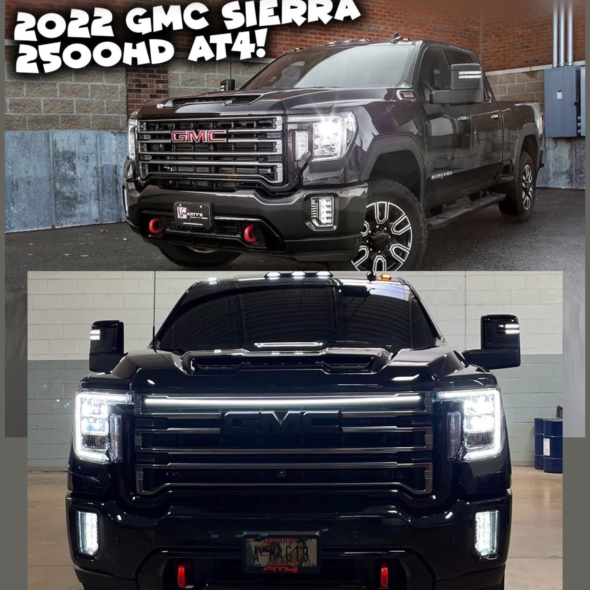 2020 2023 GMC Sierra 2500 3500 AT4 Grill Light Power Bar SICK