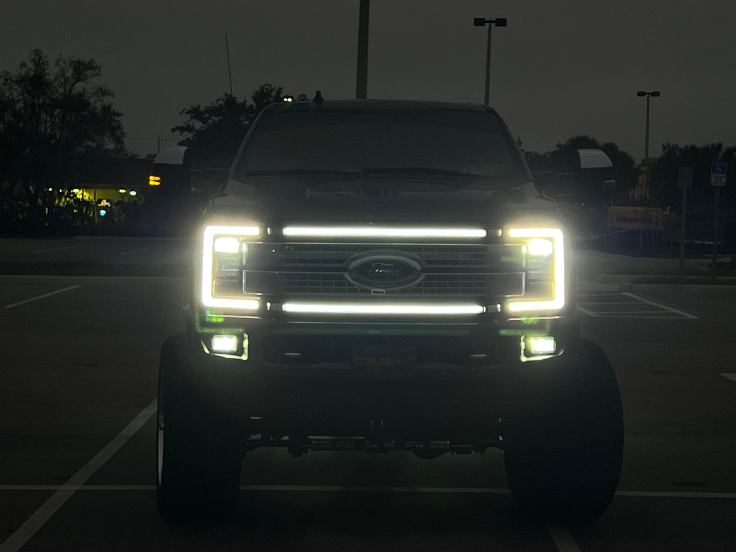 2017-2019 F250, F350, F450 & F550 Platinum Ghost Grill Lights