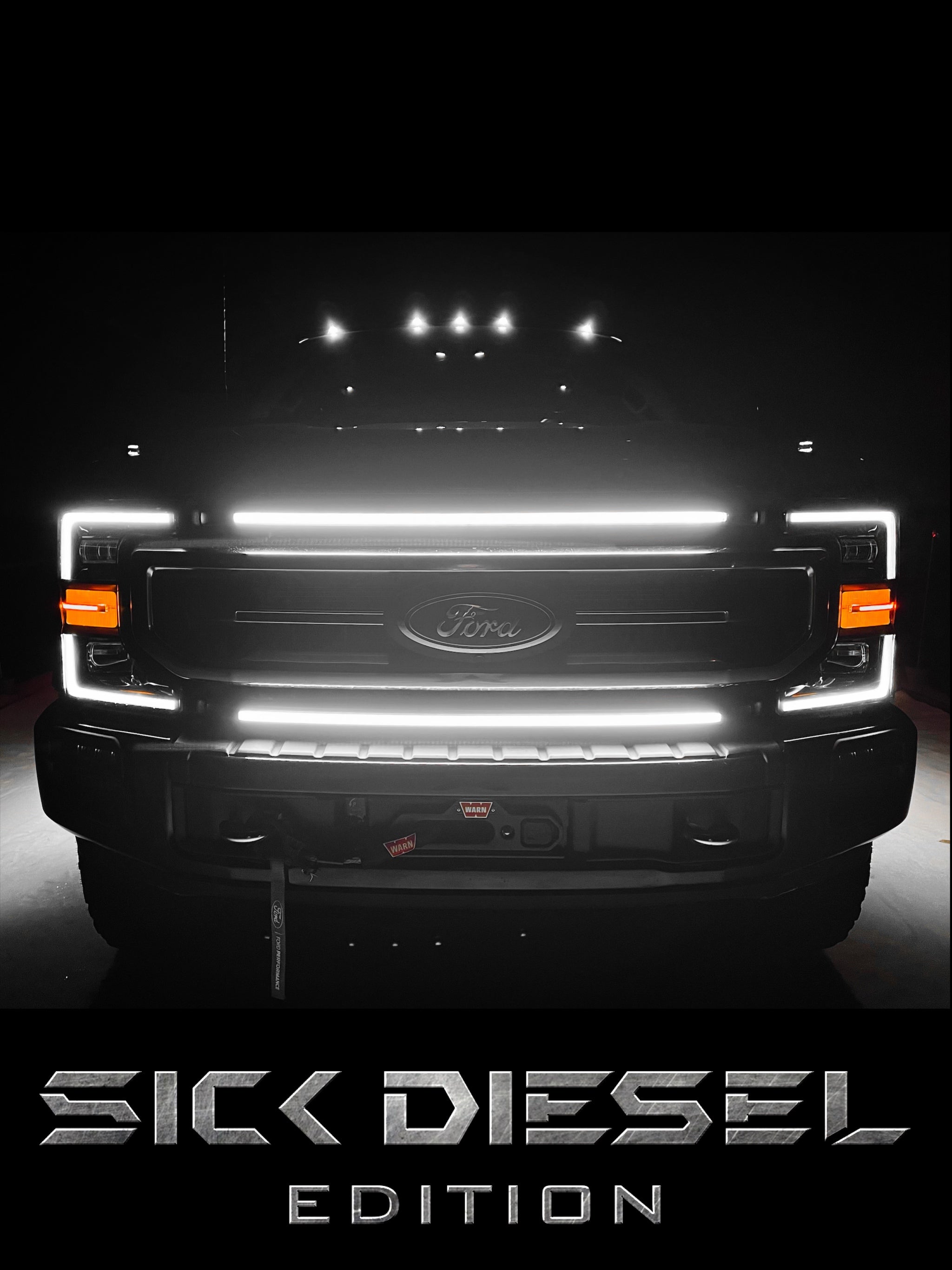 2021-2022 F250, F350, F450 & F550 Non High Flow LED Grill Lights | KR, STX,  XLT, Platinum